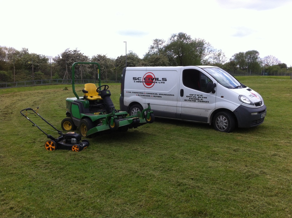 Lawn equipment and service vehicle